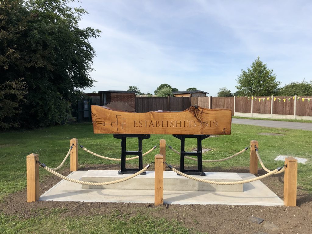 Entrance Sign Installation 100 Years of Trading East Hanningfield